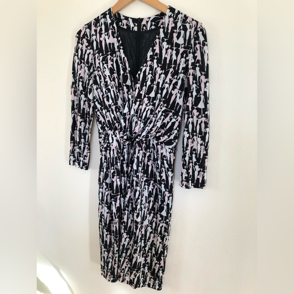 🌵Rena Lange stylish “Women with Hats” dress